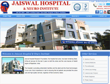 Tablet Screenshot of jaiswalneurohospital.com
